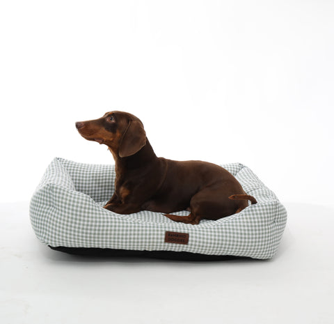 Cama para perros Vichy turquesa - BAMBINO DOGGIES