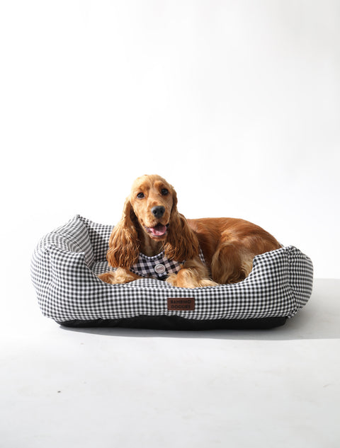 Cama para perros Vichy negro - BAMBINO DOGGIES