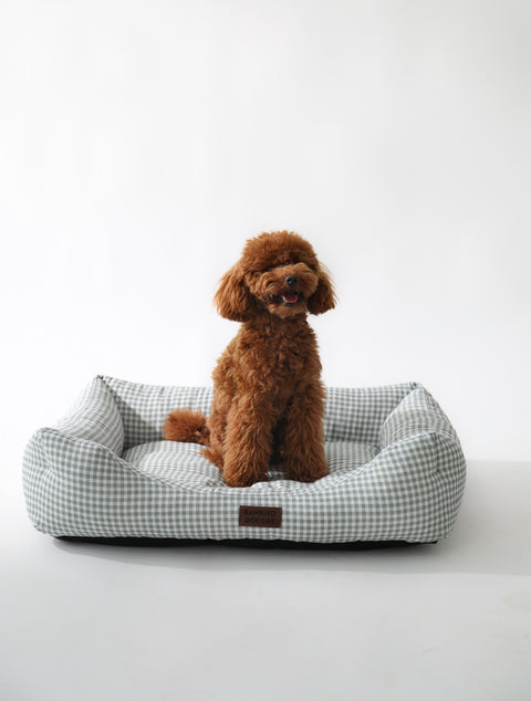 Cama para perros Vichy turquesa - BAMBINO DOGGIES